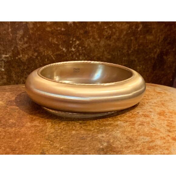 Matte Gold Bangle By Itaor Italy - Picture 2 of 9